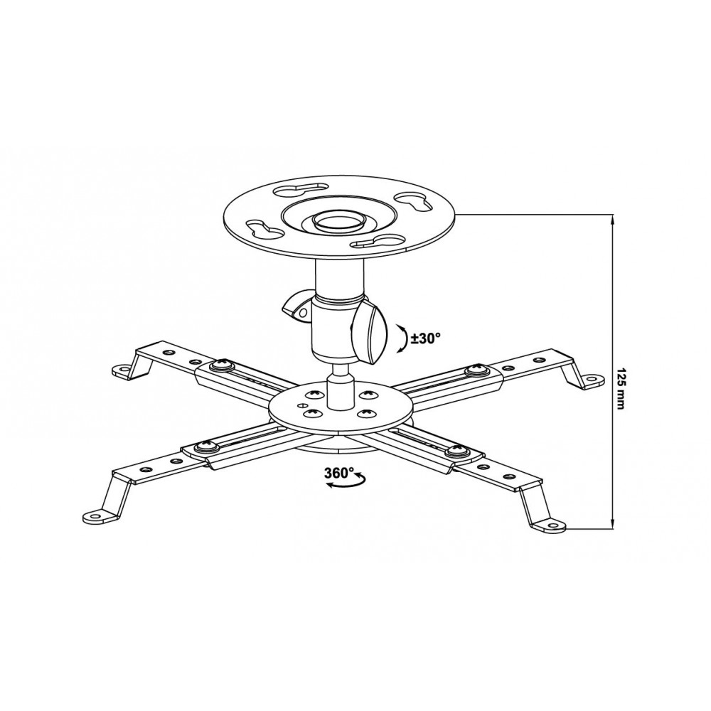 Кріплення для проектора Walfix PB-14B