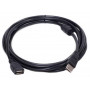 Кабель PowerPlant (KD00AS1212) USB2.0(AF)-USB2.0(AM), 5м, One ferrite, Black Кабель PowerPlant (KD00AS1212) USB2.0(AF)-USB2.0(AM), 5м, One ferrite, Black