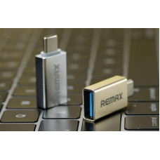 Адаптер Remax Glance USB-USB Type-C RA-OTG1 Silver (2000700004672) Адаптер Remax Glance USB-USB Type-C RA-OTG1 Silver (2000700004672)