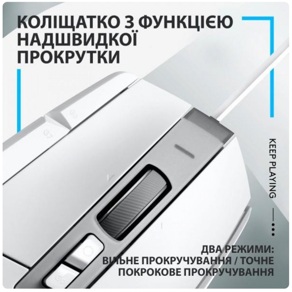 Миша бездротова Logitech G502 X Lightspeed White (910-006189)