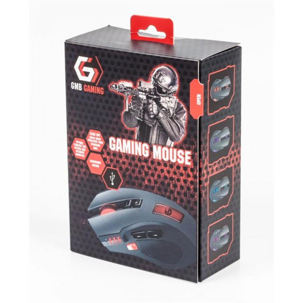 Миша Gembird MUSG-004 Black, Grey USB