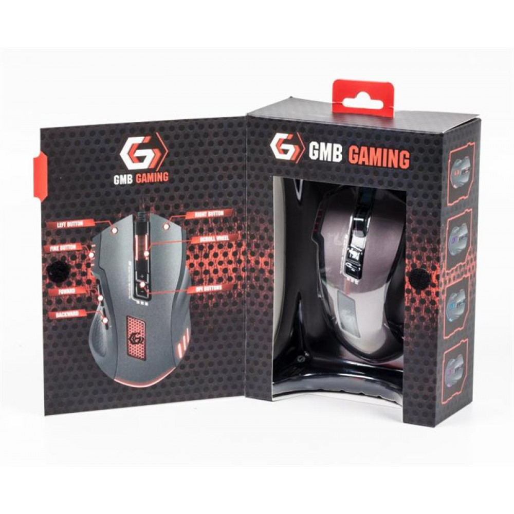 Миша Gembird MUSG-004 Black, Grey USB