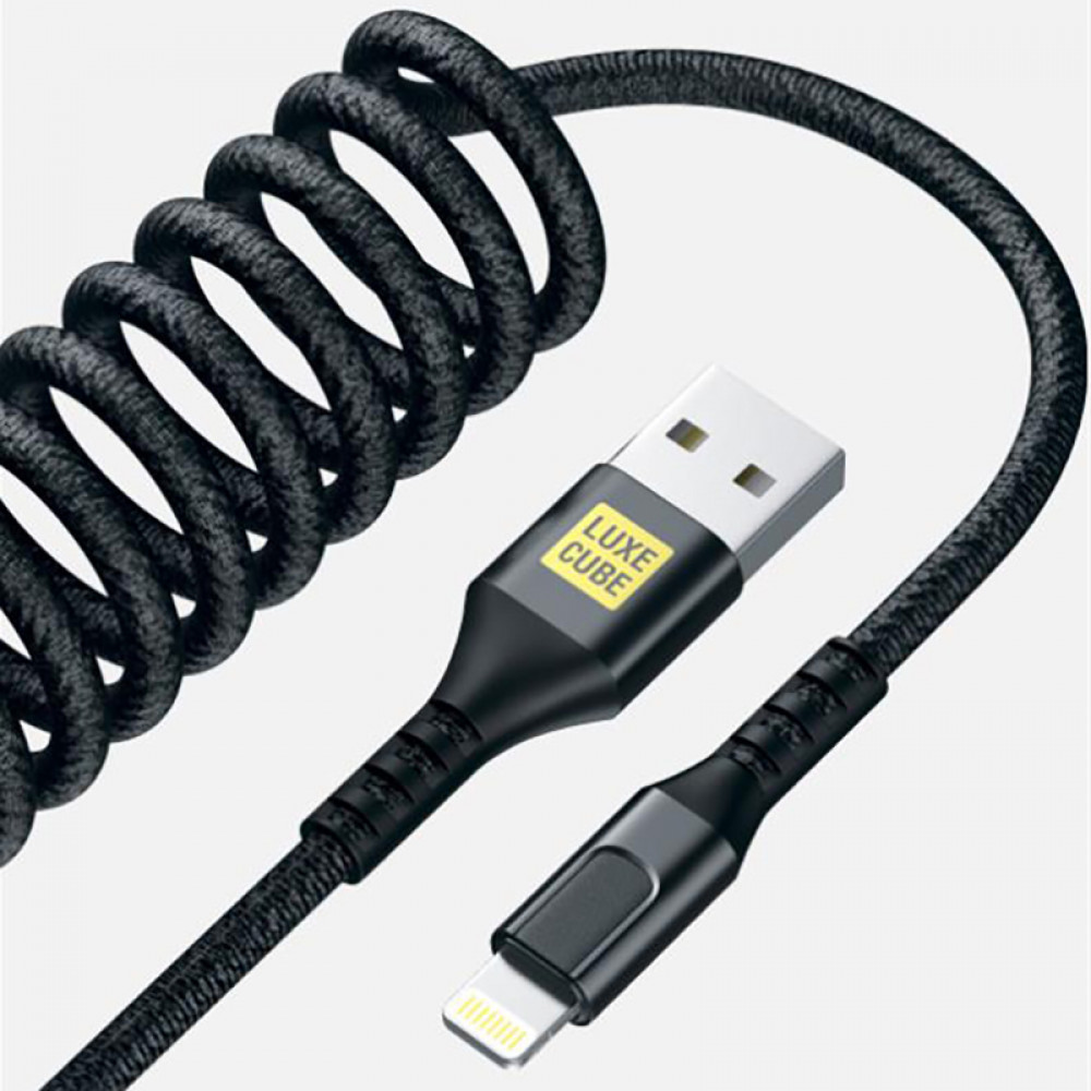 Кабель Luxe Cube Dynamic USB - Lightning (M/M), 1.5 м, Black (4446689101557)