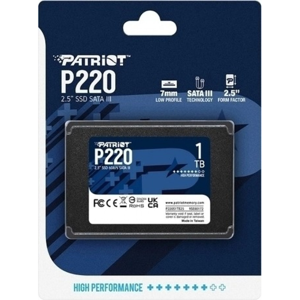 Накопичувач SSD 1TB Patriot P220 2.5
