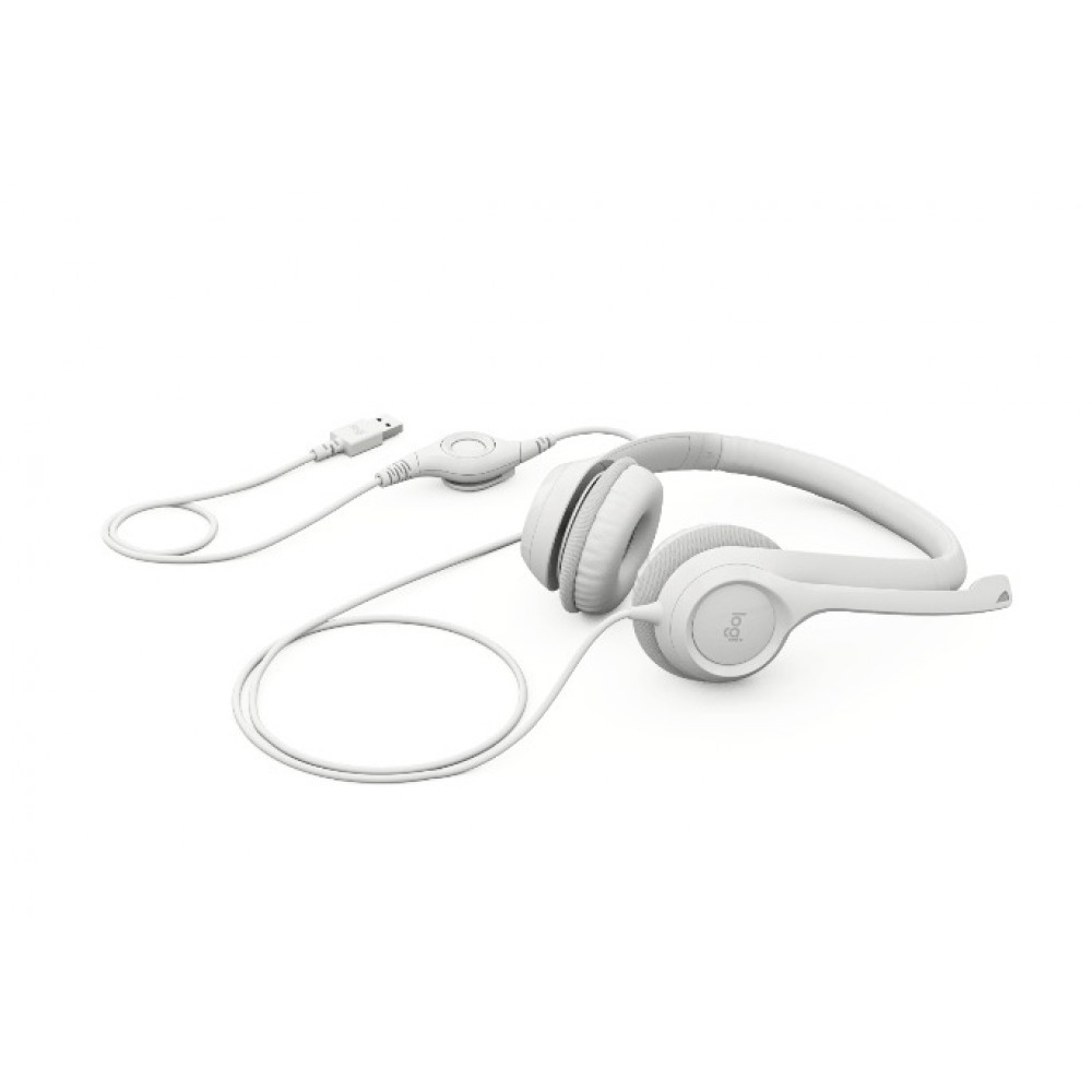 Гарнітура Logitech H390 USB White (981-001286)