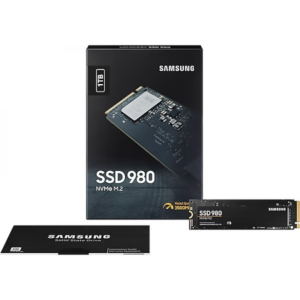 Накопичувач SSD  1ТB Samsung 980 M.2 2280 PCIe 3.0 x4 NVMe V-NAND MLC (MZ-V8V1T0BW)