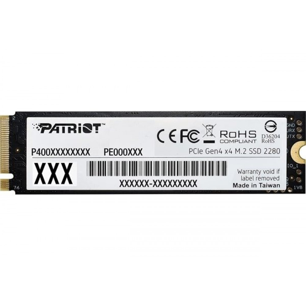 Накопичувач SSD 1TB Patriot P400 Lite M.2 2280 PCIe NVMe 4.0 x4 TLC (P400LP1KGM28H)