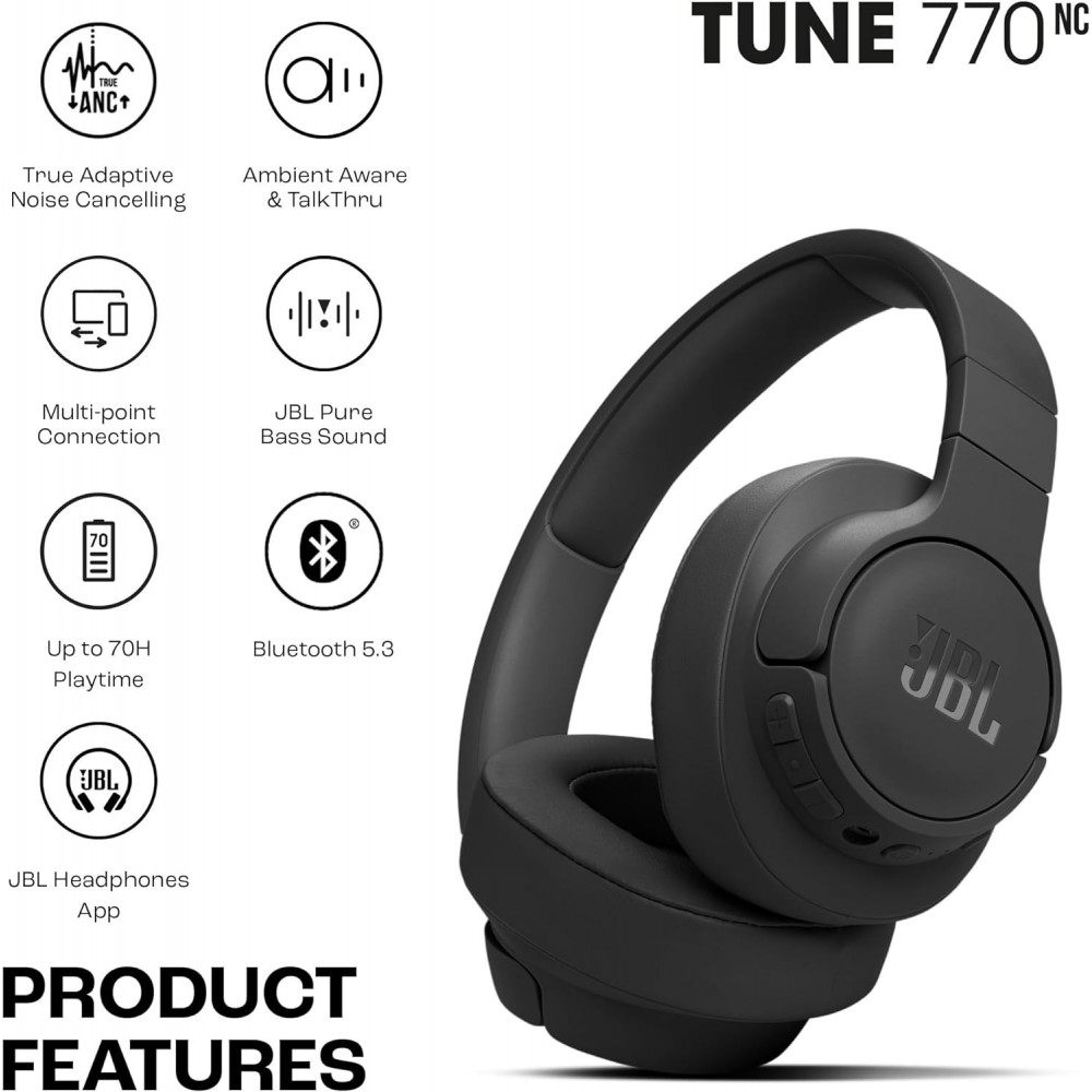 Bluetooth-гарнітура JBL T770NC Black (JBLT770NCBLK)