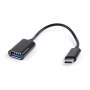 Кабель Cablexpert (A-OTG-CMAF2-01), USB2.0 - USB Type-C, 0.2 м, чорний Кабель Cablexpert (A-OTG-CMAF2-01), USB2.0 - USB Type-C, 0.2 м, чорний