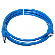 Кабель PowerPlant (KD00AS1228) USB3.0(AM)-USB3.0(AM), 1.5м, синій