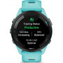Смарт-годинник Garmin Forerunner 265 Black Bezel with Aqua Case and Aqua/Black Silicone Band (010-02810-52)