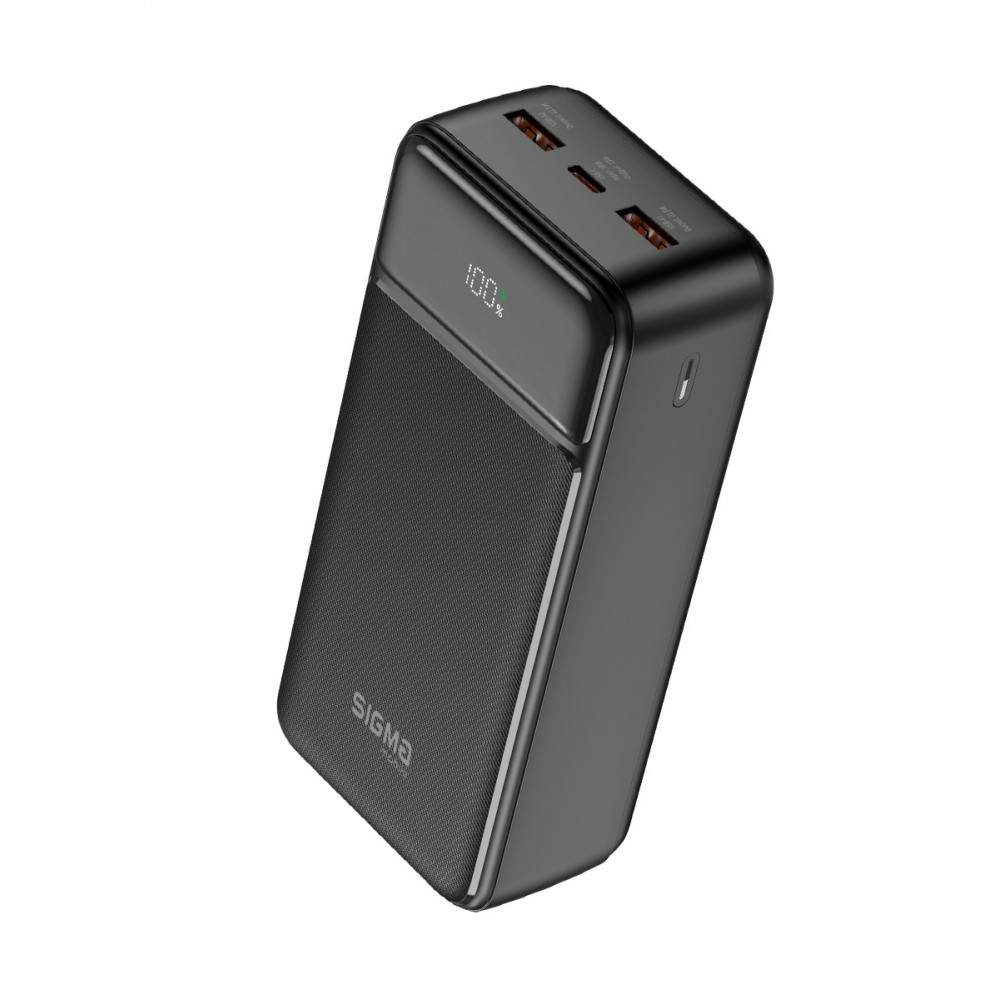 Універсальна мобільна батарея Sigma mobile X-Power SI30A4QL 30000mAh Black (4827798787311)