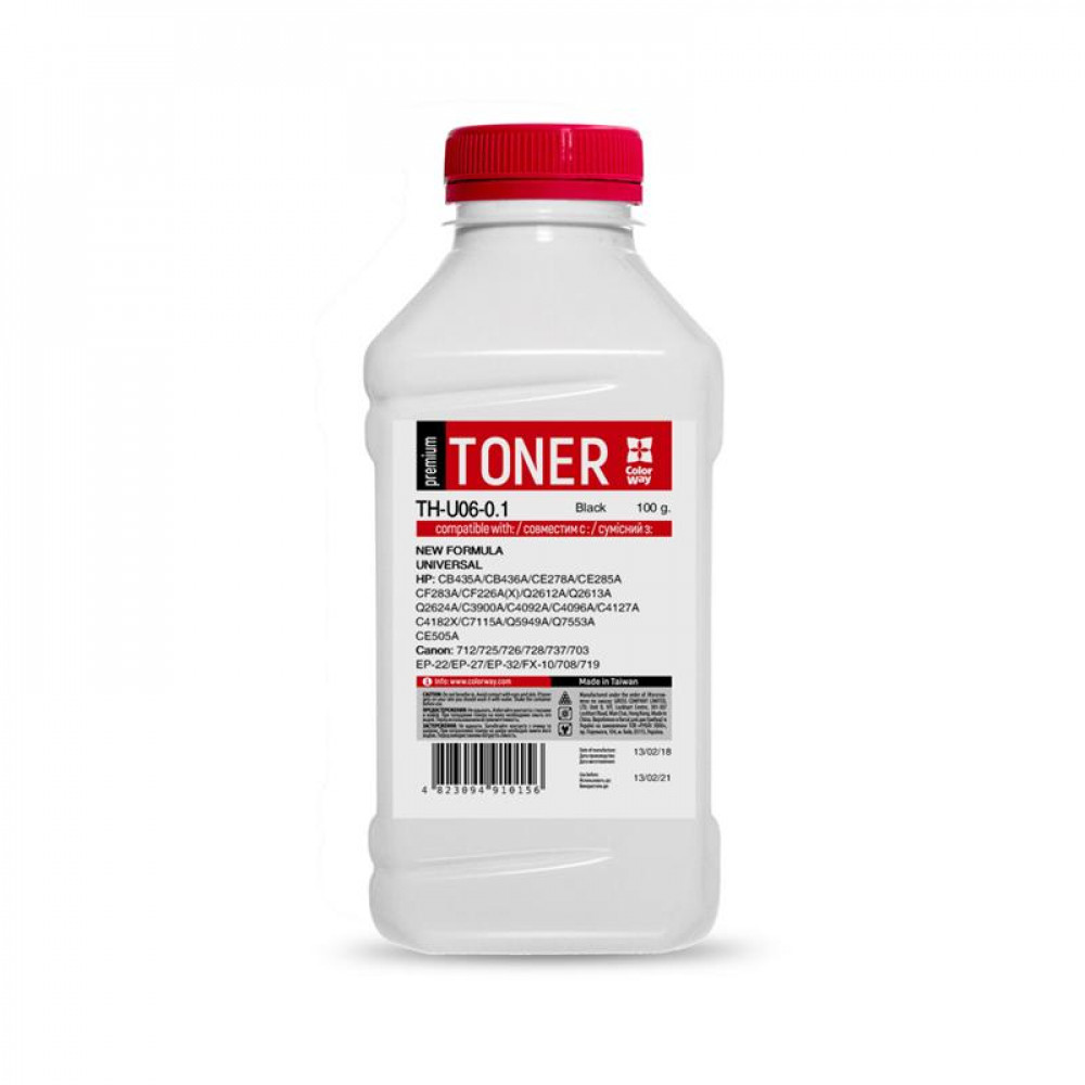 Тонер CW (TH-U06-0.1) HP LJ 1005/2035/1010/M402/426 Premium, 100г