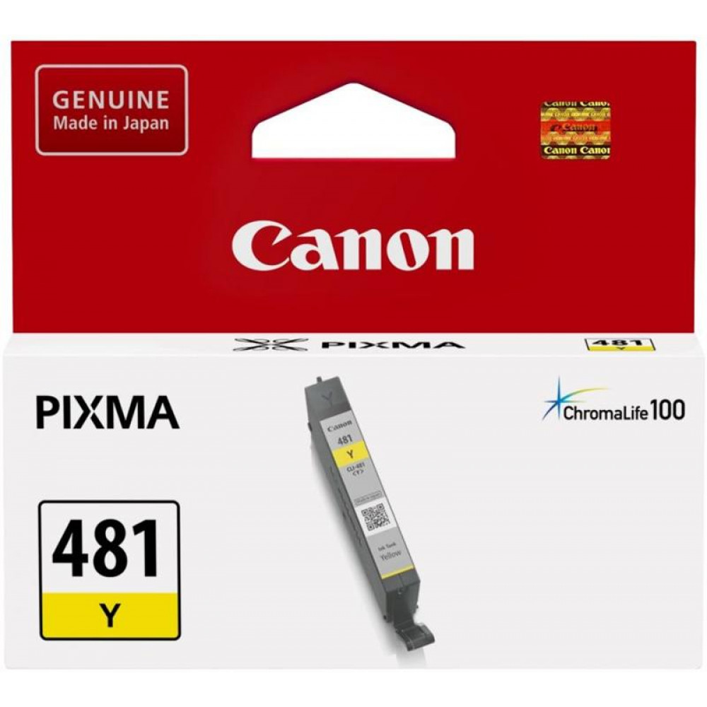 Картридж CANON (CLI-481) PIXMA TS6140/8140/9140/TR8540/7540 (2100C001) Yellow
