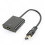 Адаптер Cablexpert (A-USB3-HDMI-02) USB3.0-HDMI, 0.15 м, чорний