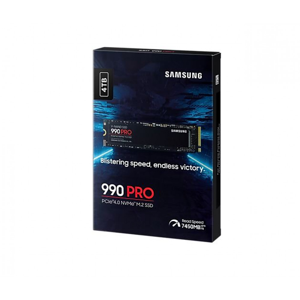 Накопичувач SSD  4ТB Samsung 990 PRO M.2 2280 PCIe 4.0 x4 NVMe V-NAND TLC (MZ-V9P4T0BW)