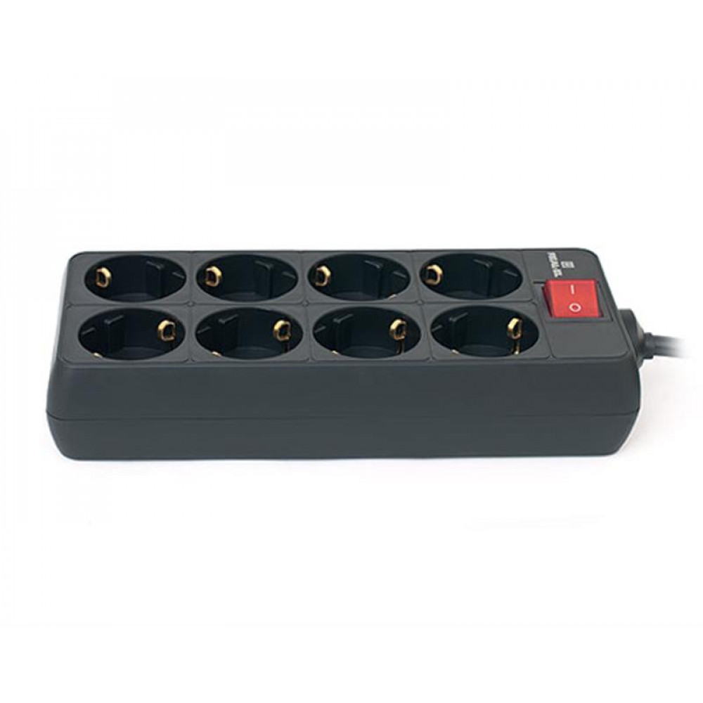 Фільтр живлення REAL-EL RS-8 Protect 1.8 м Black