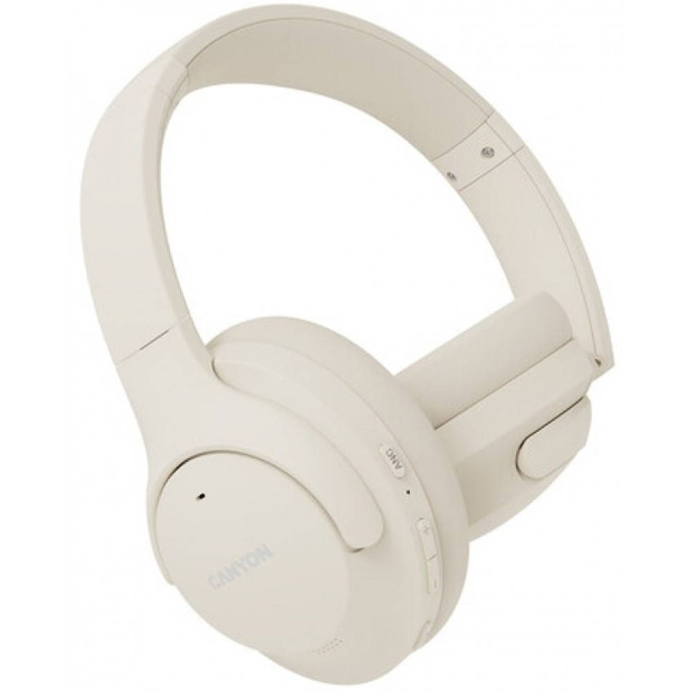 Bluetooth-гарнітура Canyon OnRiff 10 ANC Beige (CNS-CBTHS10BG)