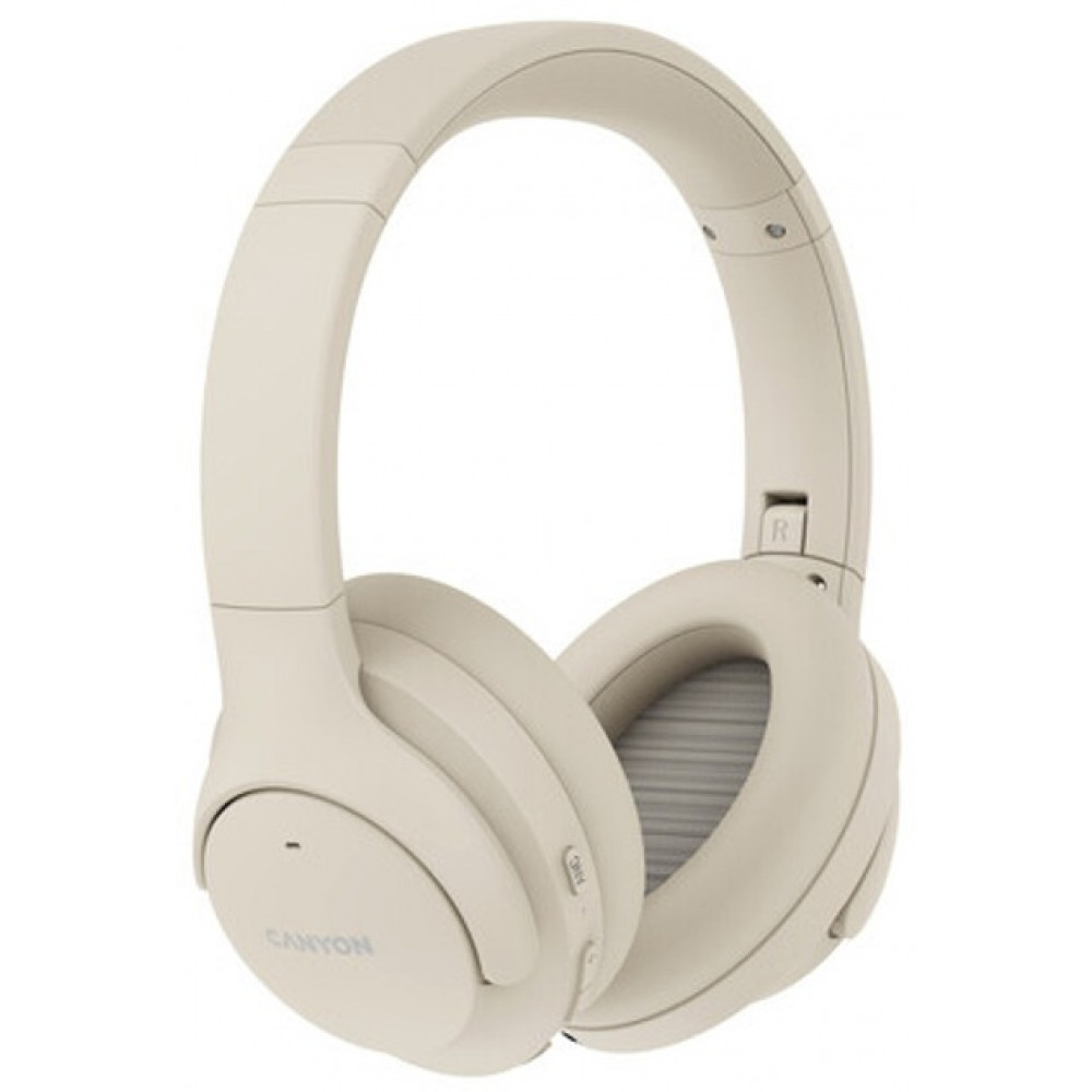 Bluetooth-гарнітура Canyon OnRiff 10 ANC Beige (CNS-CBTHS10BG)