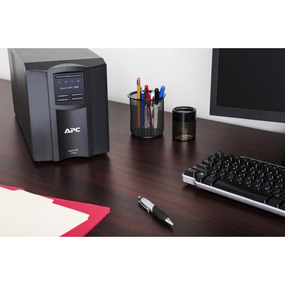 Джерело безперебійного живлення APC Smart-UPS 1000VA/700W, LCD, USB, SmartConnect (SMT1000IC)