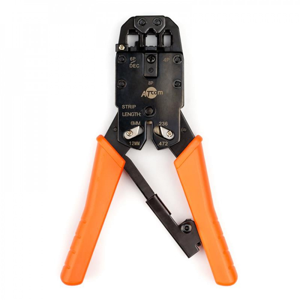 Інструмент для обжиму RJ-45/RJ11 Atcom 2008R, блістер (проф. лінійка)