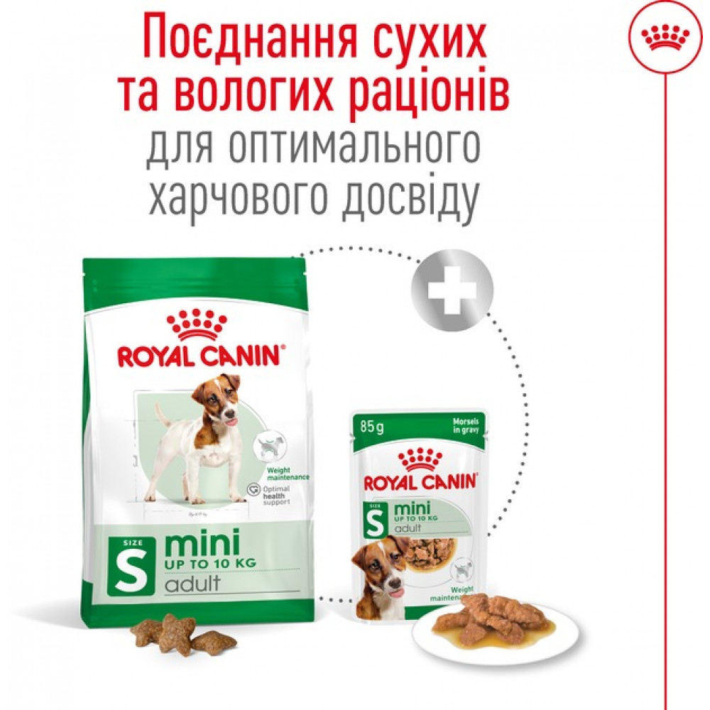 Сухий корм для собак дрібних порід вагою до 10 кг від 10 місяців Royal Canin Mini Adult 800 г (30010800)