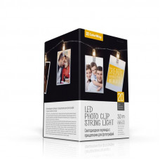 Світлодіодна гірлянда ColorWay (CW-LCP-20L30B) 20LED, 3м, з прищіпками для фото Світлодіодна гірлянда ColorWay (CW-LCP-20L30B) 20LED, 3м, з прищіпками для фото