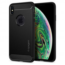 Чохол-накладка Spigen Rugged Armor для Apple iPhone XS Max Matte Black (065CS25125)