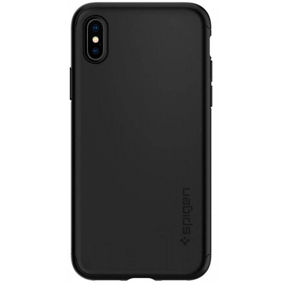 Чохол-накладка Spigen Thin Fit 360 для Apple iPhone XS Max Black (065CS24846) + скло