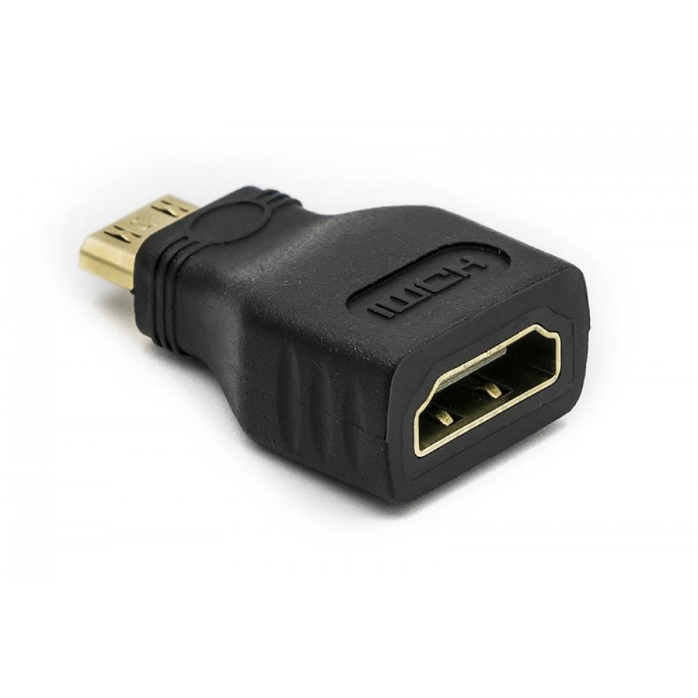 Адаптер PowerPlant (CA911080), HDMI - miniHDMI, чорний