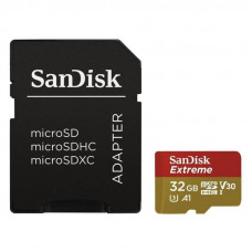 Карта пам`ятi MicroSDHC 32GB UHS-I/U3 Class 10 SanDisk Extreme A1 R100/W60MB/s + SD-adapter (SDSQXAF-032G-GN6MA) Карта пам`ятi MicroSDHC 32GB UHS-I/U3 Class 10 SanDisk Extreme A1 R100/W60MB/s + SD-adapter (SDSQXAF-032G-GN6MA)