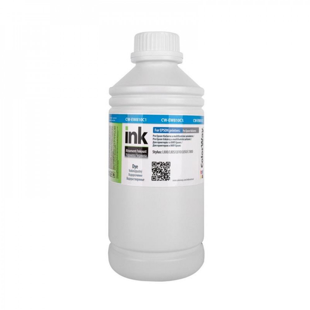 Чорнило CW Epson L800/L810/L850 (Cyan) (CW-EW810C1) 1л