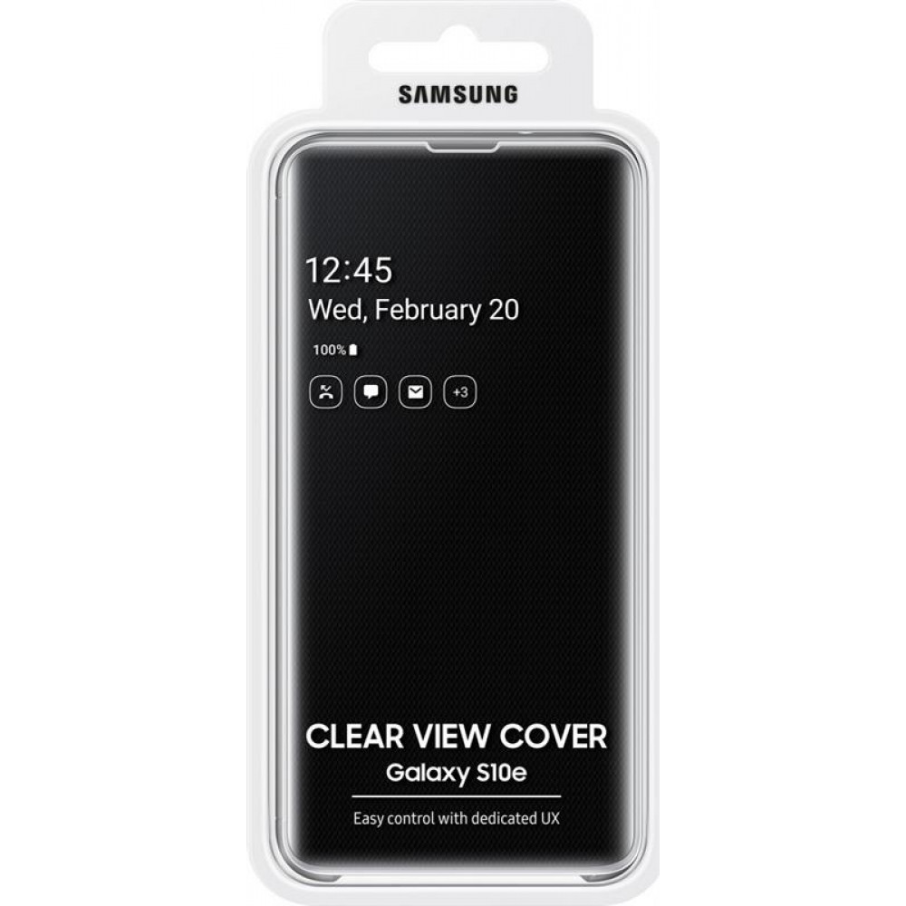 Чохол-книжка Samsung Clear View Cover для Samsung Galaxy S10e SM-G970 Black (EF-ZG970CBEGRU)