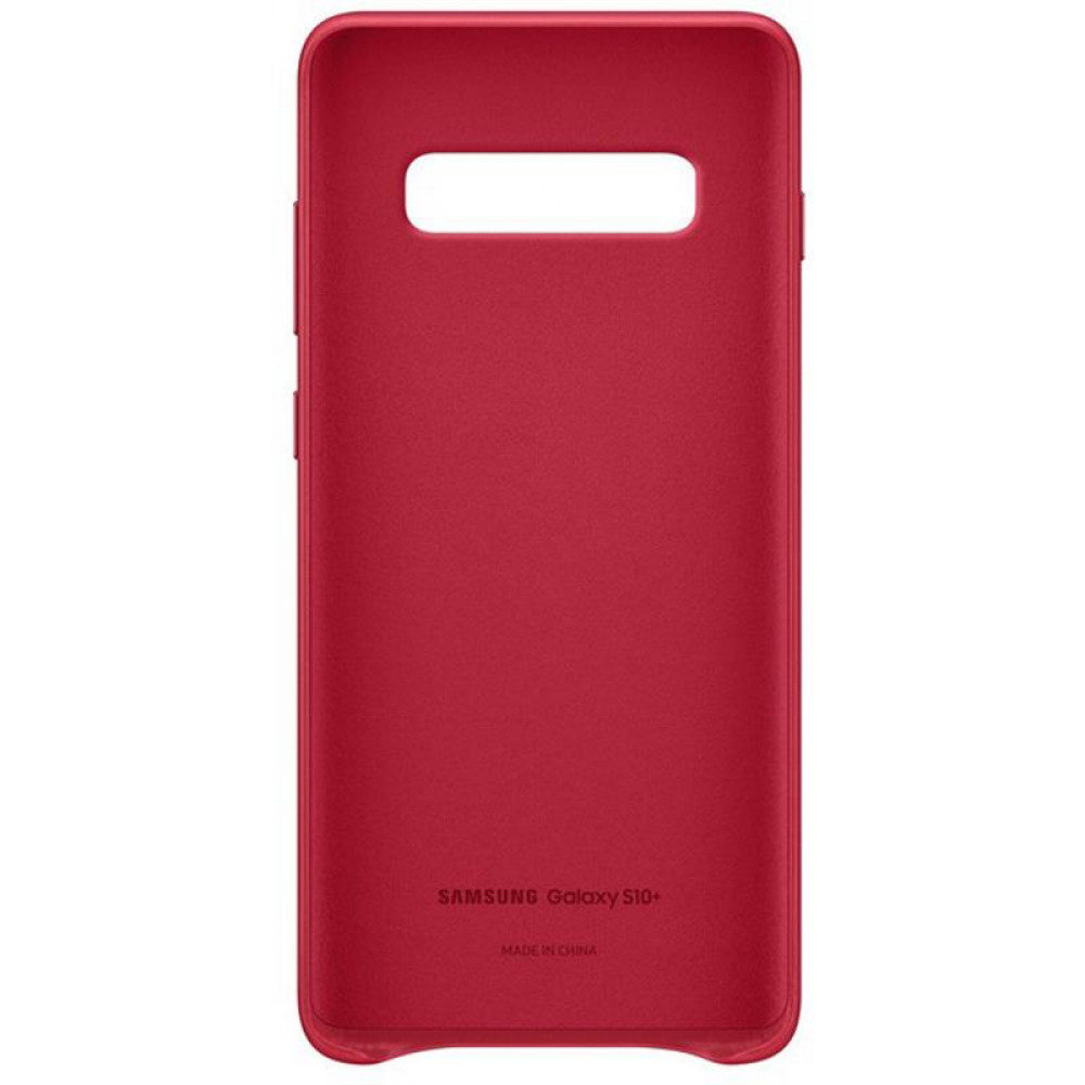 Чохол-накладка Samsung Leather Cover для Samsung Galaxy S10+ SM-G975 Red (EF-VG975LREGRU)