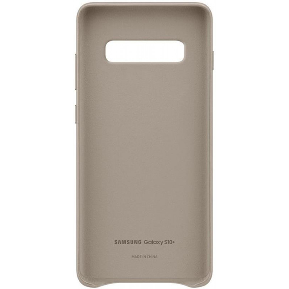 Чохол-накладка Samsung Leather Cover для Samsung Galaxy S10+ SM-G975 Gray (EF-VG975LJEGRU)