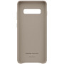 Чохол-накладка Samsung Leather Cover для Samsung Galaxy S10+ SM-G975 Gray (EF-VG975LJEGRU)