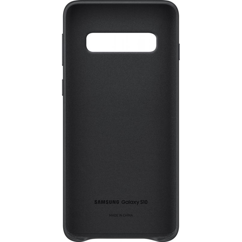Чохол-накладка Samsung Leather Cover для Samsung Galaxy S10 SM-G973 Black (EF-VG973LBEGRU)