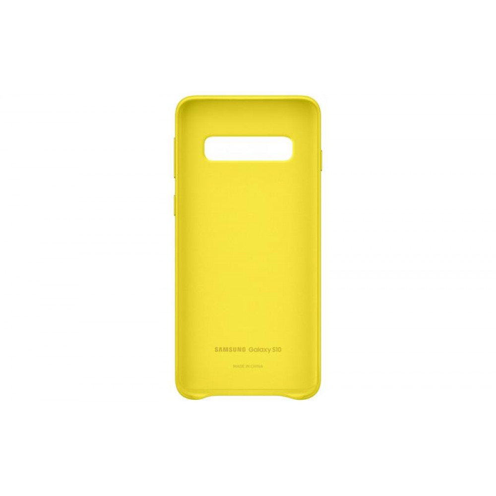 Чохол-накладка Samsung Leather Cover для Samsung Galaxy S10 SM-G973 Yellow (EF-VG973LYEGRU)