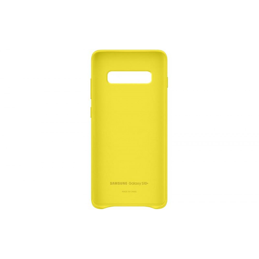 Чохол-накладка Samsung Leather Cover для Samsung Galaxy S10+ SM-G975 Yellow (EF-VG975LYEGRU)