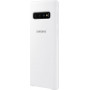 Чохол-накладка Samsung Silicone Cover для Samsung Galaxy S10 SM-G973 White (EF-PG973TWEGRU)