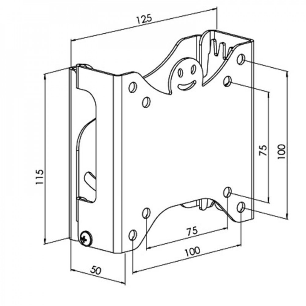 Кронштейн KSL WM111N (VESA100х100)
