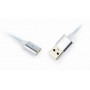 Кабель Cablexpert USB - Lightning + micro USB + USB Type-C (M/M), 1 м, сріблястий (CC-USB2-AMLM31-1M)