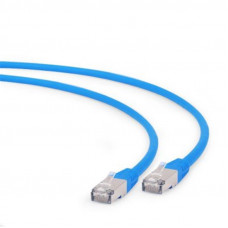 Патч-корд S/FTP Cablexpert (PP6A-LSZHCU-B-1M) cat.6a, литий, 50u штекер із засувкою, 1м, синій Патч-корд S/FTP Cablexpert (PP6A-LSZHCU-B-1M) cat.6a, литий, 50u штекер із засувкою, 1м, синій