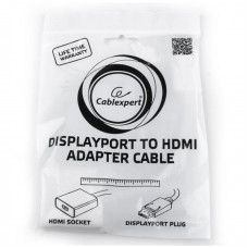 Адаптер Cablexpert DisplayPort - HDMI (M/F), 0.1 м, White (A-DPM-HDMIF-002-W)