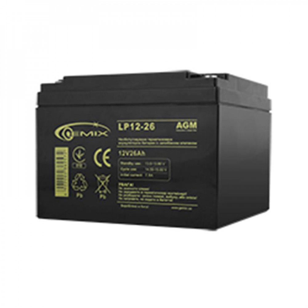 Акумуляторна батарея Gemix 12V 26AH (LP12-26) 