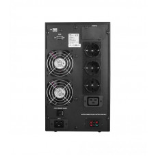 Джерело безперебійного живлення Powercom MAC-3K Schuko, Online, 3 х євро, USB, RJ-45, метал (00230043)