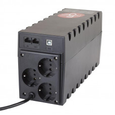 Джерело безперебійного живлення Powercom RPT-1000AP Schuko, Lin.int., AVR, 3 x евро, USB, пластик (00210219)