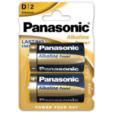 Батарейка Panasonic Alkaline Power D/LR20 BL 2 шт (2955)