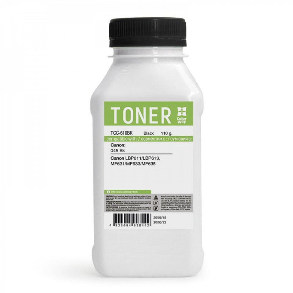 Тонер CW (TCC-650BK) Canon LBP-650/MF-730 Black 90 г