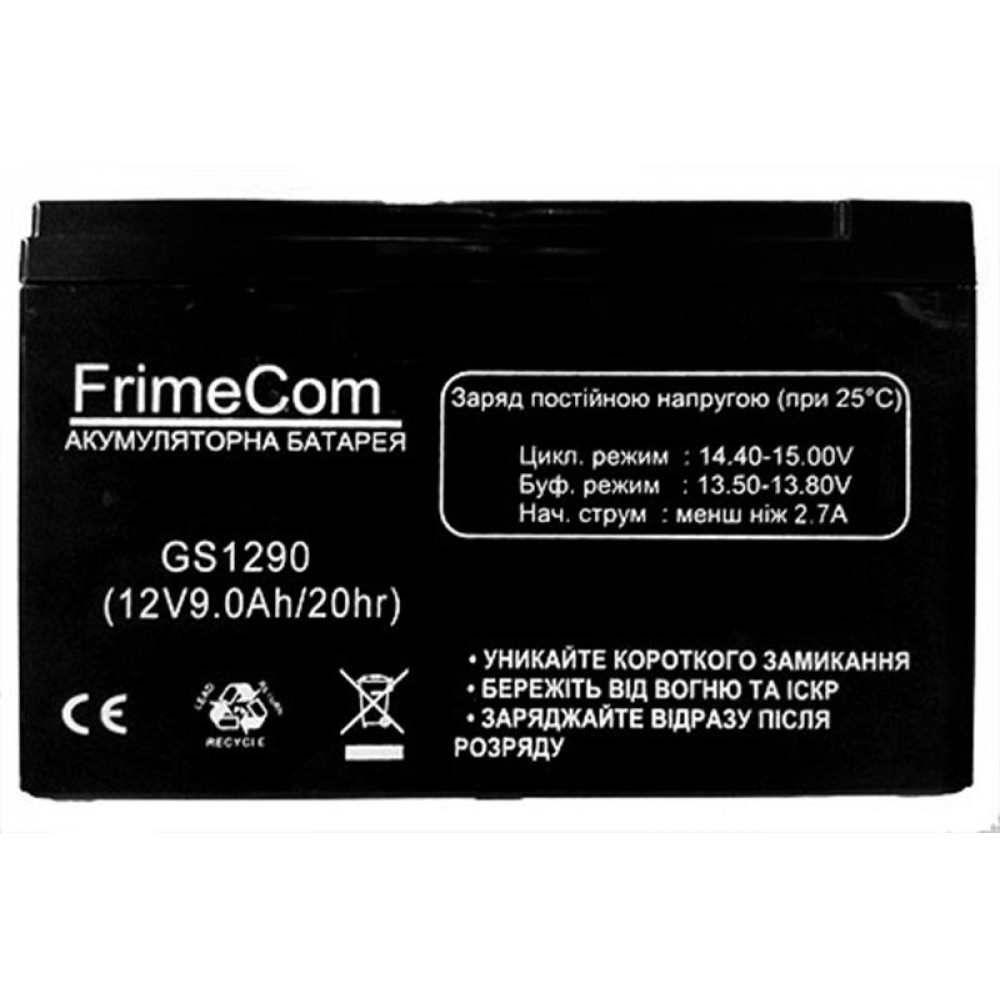 Акумуляторна батарея FrimeCom 12V 9AH (GS1290) AGM